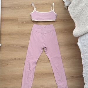 Pink 437 Sports Bra and Leggings Set